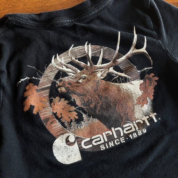 Carhartt buck long-sleeve pocket tee 4 - Picture 4 of 7